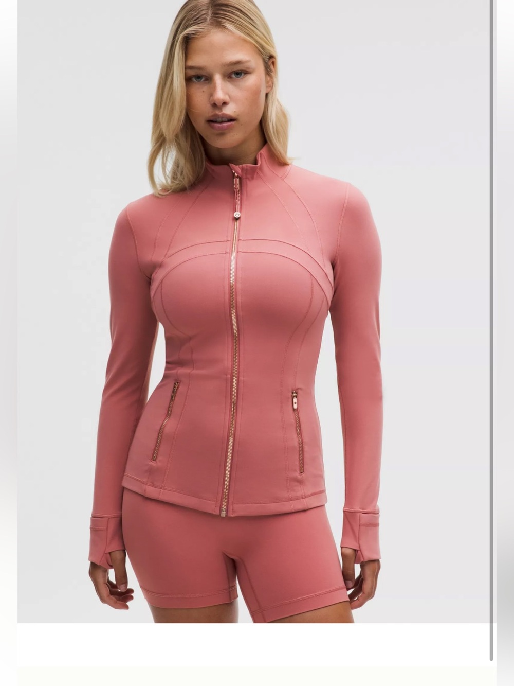 Lululemon define jacket dusk/rose gold Nulu NWT size 6